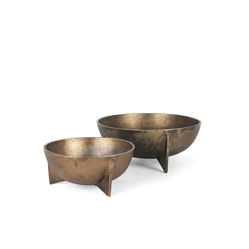 Mercana - Quita Large Gold Metal Decorative Bowls (Set of 2) - 70661 view 1
