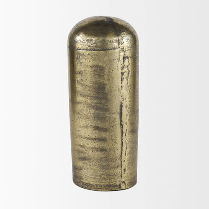Mercana - Quonset Extra Tall Brass Finished Aluminum Metal Pillar Object - 70593_CLOSEOUT view 2