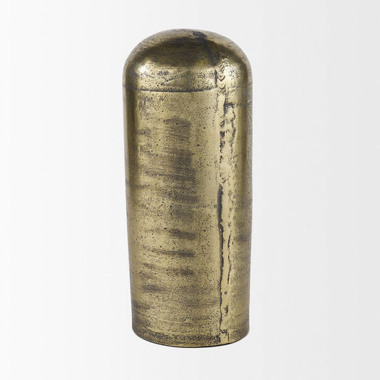Mercana - Quonset Extra Tall Brass Finished Aluminum Metal Pillar Object - 70593_CLOSEOUT view 2