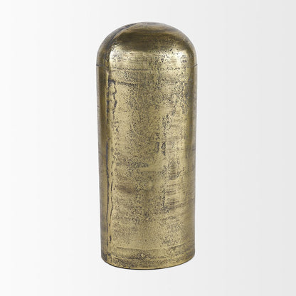 Mercana - Quonset Extra Tall Brass Finished Aluminum Metal Pillar Object - 70593_CLOSEOUT view 3