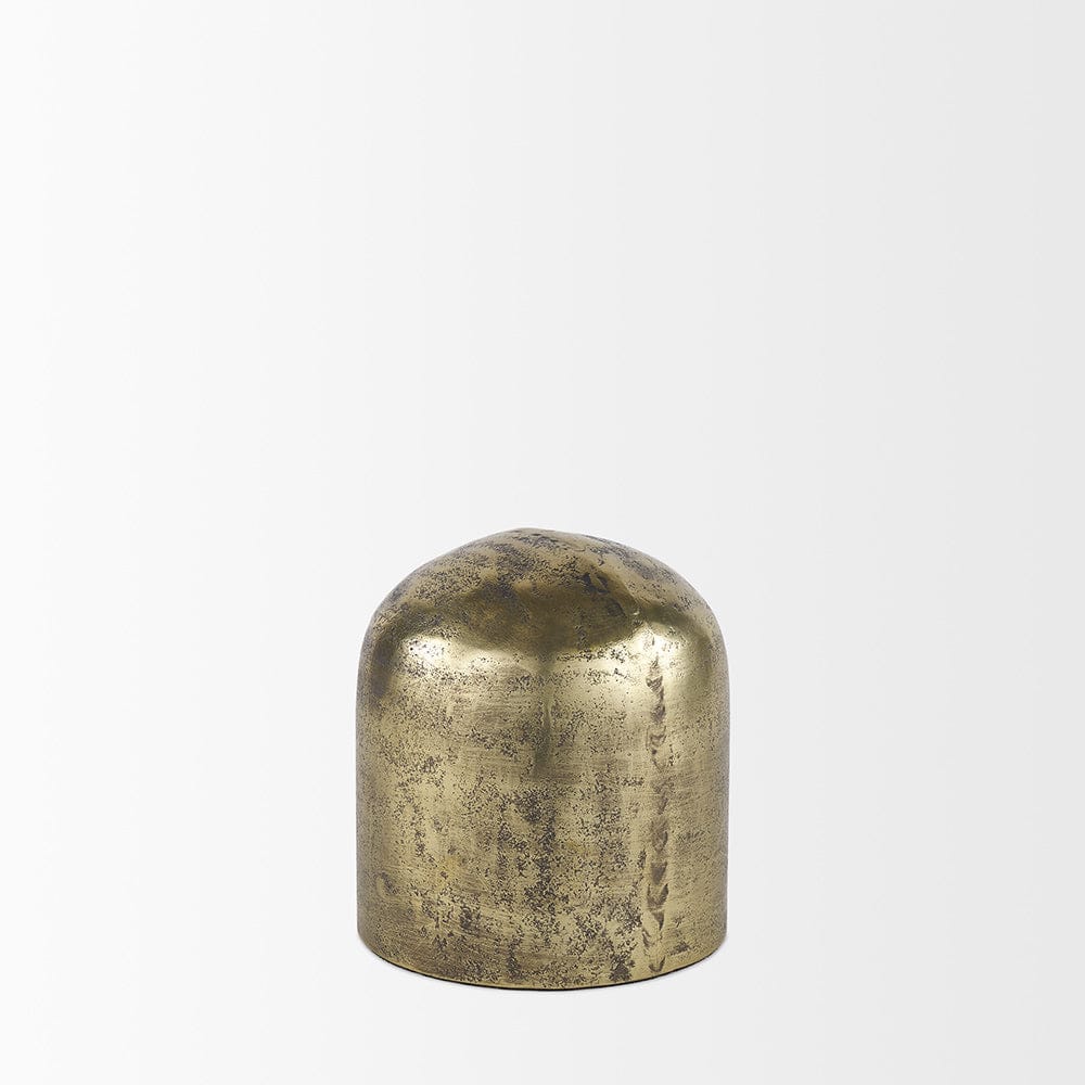 Mercana - Quonset Short Brass Finished Aluminum Metal Ornament - 70188_CLOSEOUT view 2