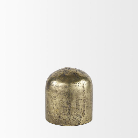 Mercana - Quonset Short Brass Finished Aluminum Metal Ornament - 70188_CLOSEOUT view 2