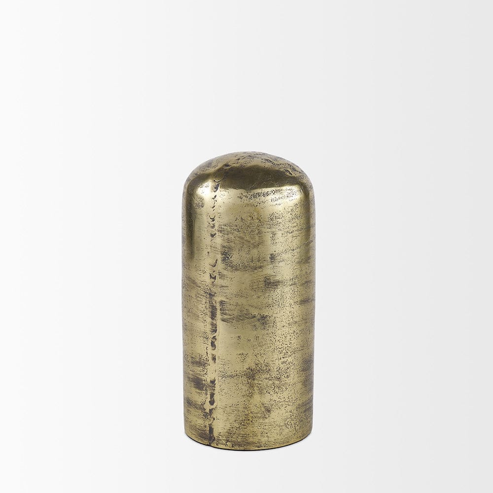 Mercana - Quonset Tall Brass Finished Aluminum Metal Ornament - 70187_CLOSEOUT view 3