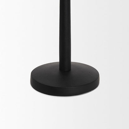 Mercana - Qwin Matte Black Cast Aluminum Short Candle Holder - 70716 view 5