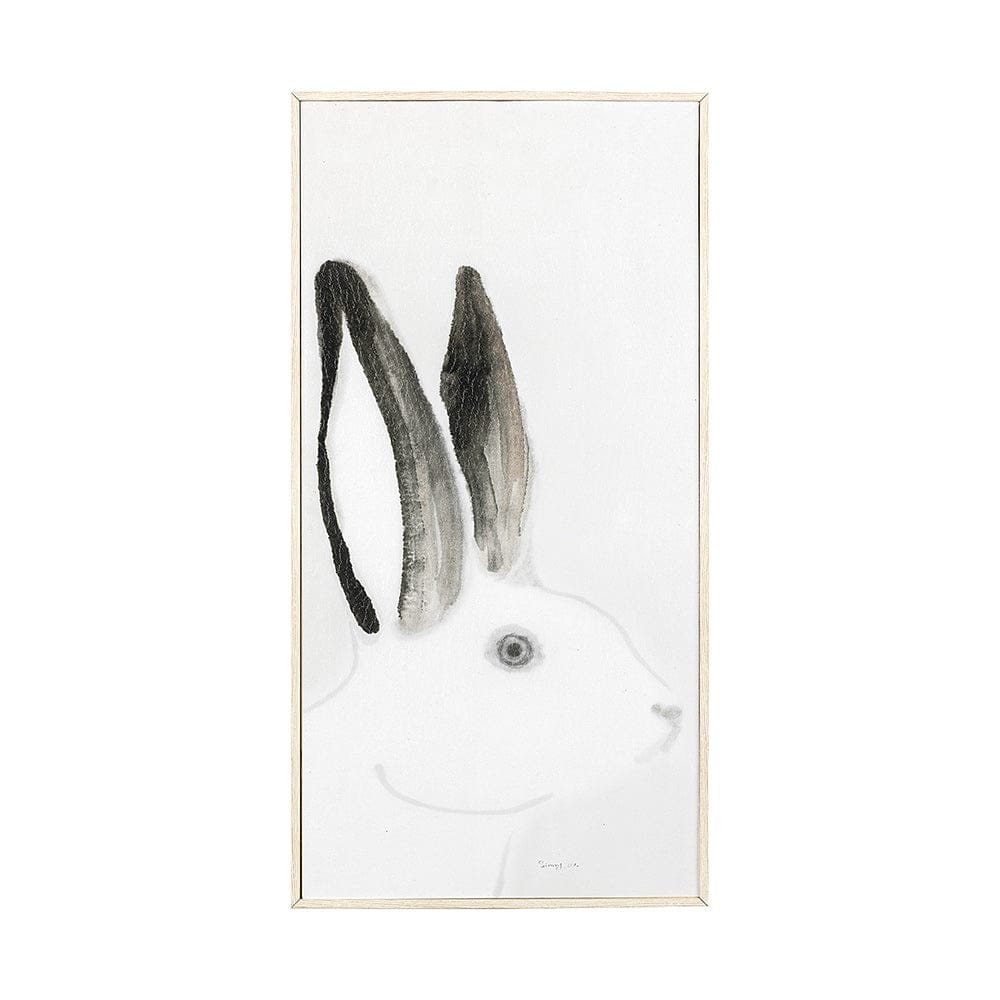 Mercana - Rabit Gazing I by Mercana Studio a Hand Embellished Textured Framed Art Print - 13666 view 1