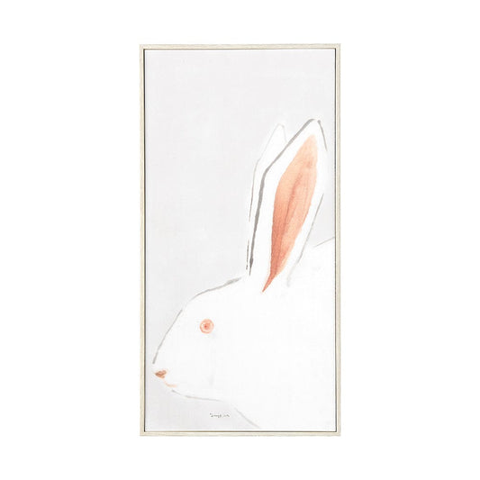 Mercana - Rabit Gazing II by Mercana Studio a Hand Embellished Textured Framed Art Print - 13667 view 1