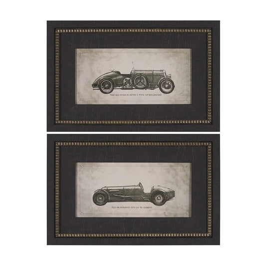 Mercana - Race Day by Mercana Studio a Hand Embellished Framed Art Print (Set of 2) - 15748 view 1