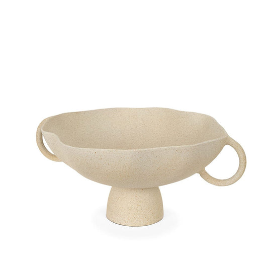 Mercana - Radka Beige Textured Large Metal Decorative Bowl - 70722 view 1