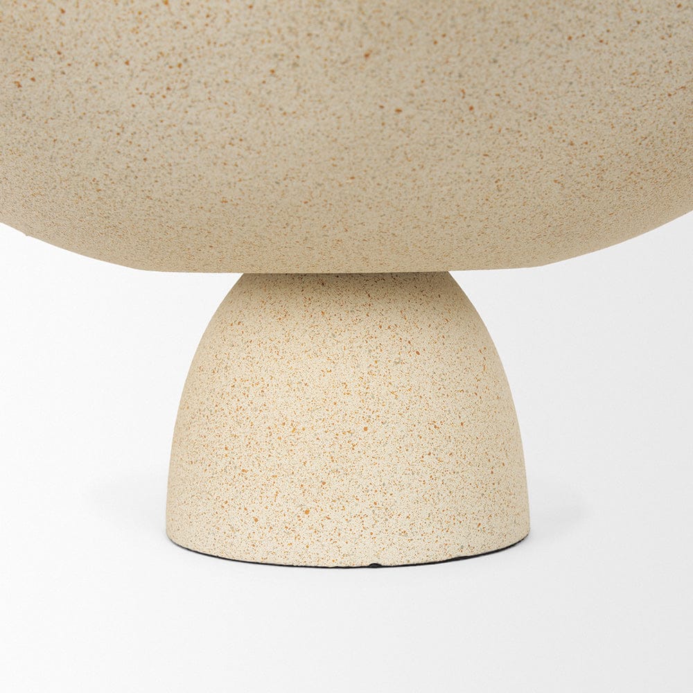 Mercana - Radka Beige Textured Large Metal Decorative Bowl - 70722 view 8