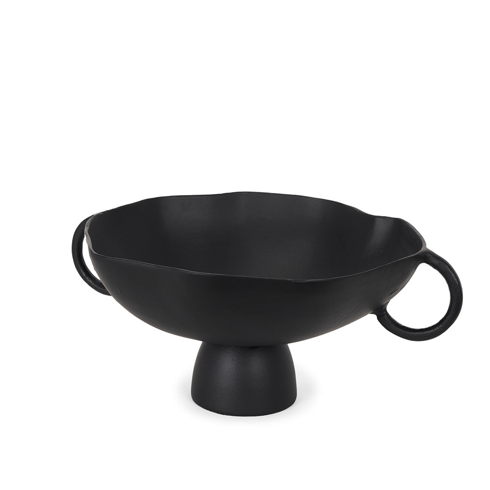 Mercana - Radka Large Matte Black Metal Decorative Bowl - 70724 view 1