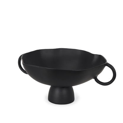 Mercana - Radka Large Matte Black Metal Decorative Bowl - 70724 view 1