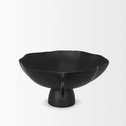 Mercana - Radka Large Matte Black Metal Decorative Bowl - 70724 view 3
