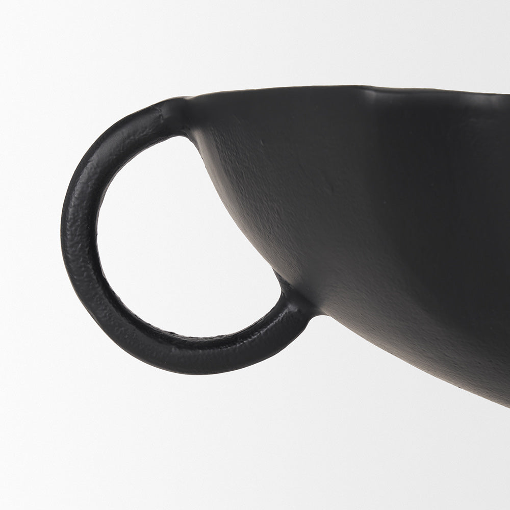 Mercana - Radka Large Matte Black Metal Decorative Bowl - 70724 view 7