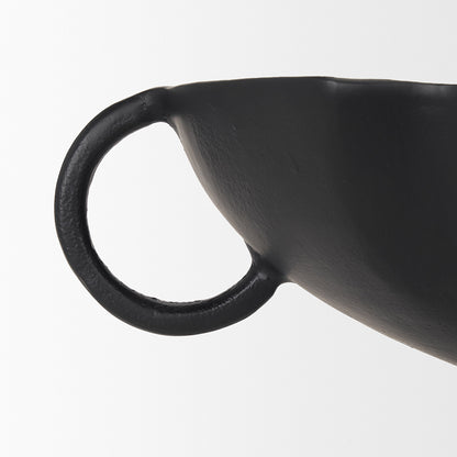 Mercana - Radka Large Matte Black Metal Decorative Bowl - 70724 view 7