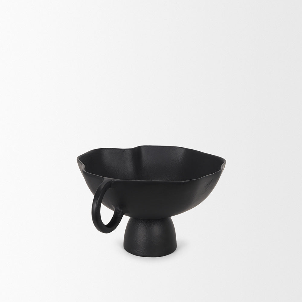 Mercana - Radka Small Matte Black Metal Decorative Bowl - 70723 view 4