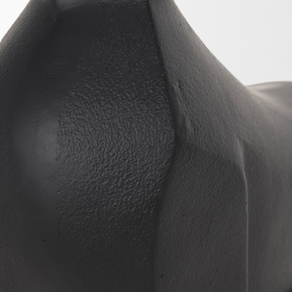 Mercana - Radu Large Matte Black Metal Bull Decorative Object - 70720 view 7