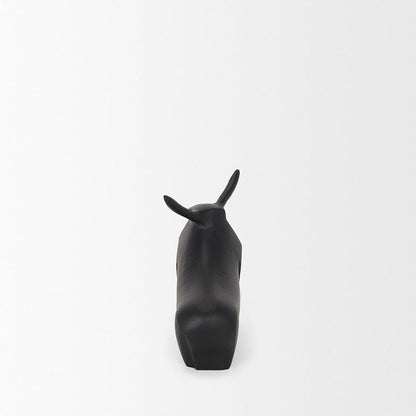 Mercana - Radu Small Matte Black Metal Bull Decorative Object - 70719 view 4