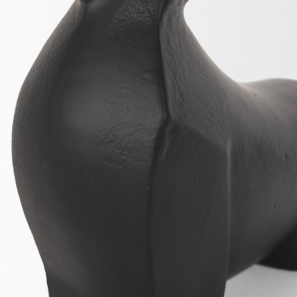 Mercana - Radu Small Matte Black Metal Bull Decorative Object - 70719 view 7