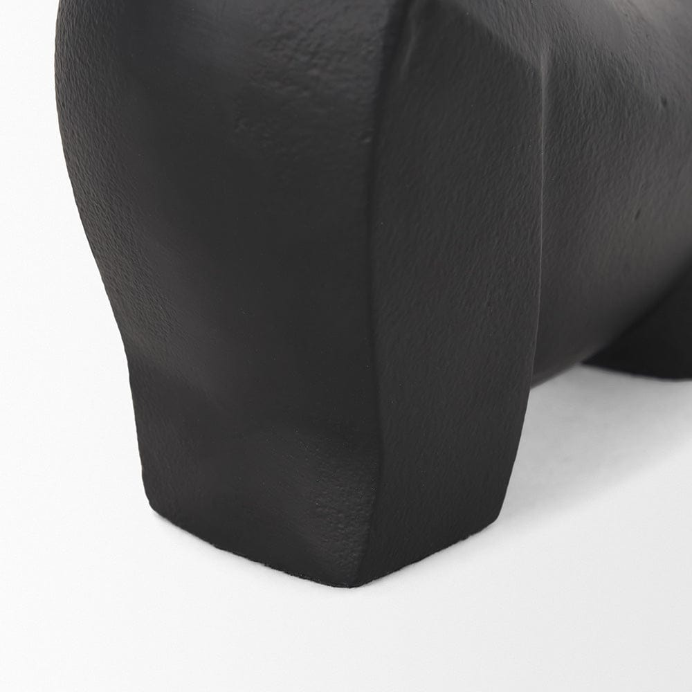 Mercana - Radu Small Matte Black Metal Bull Decorative Object - 70719 view 8