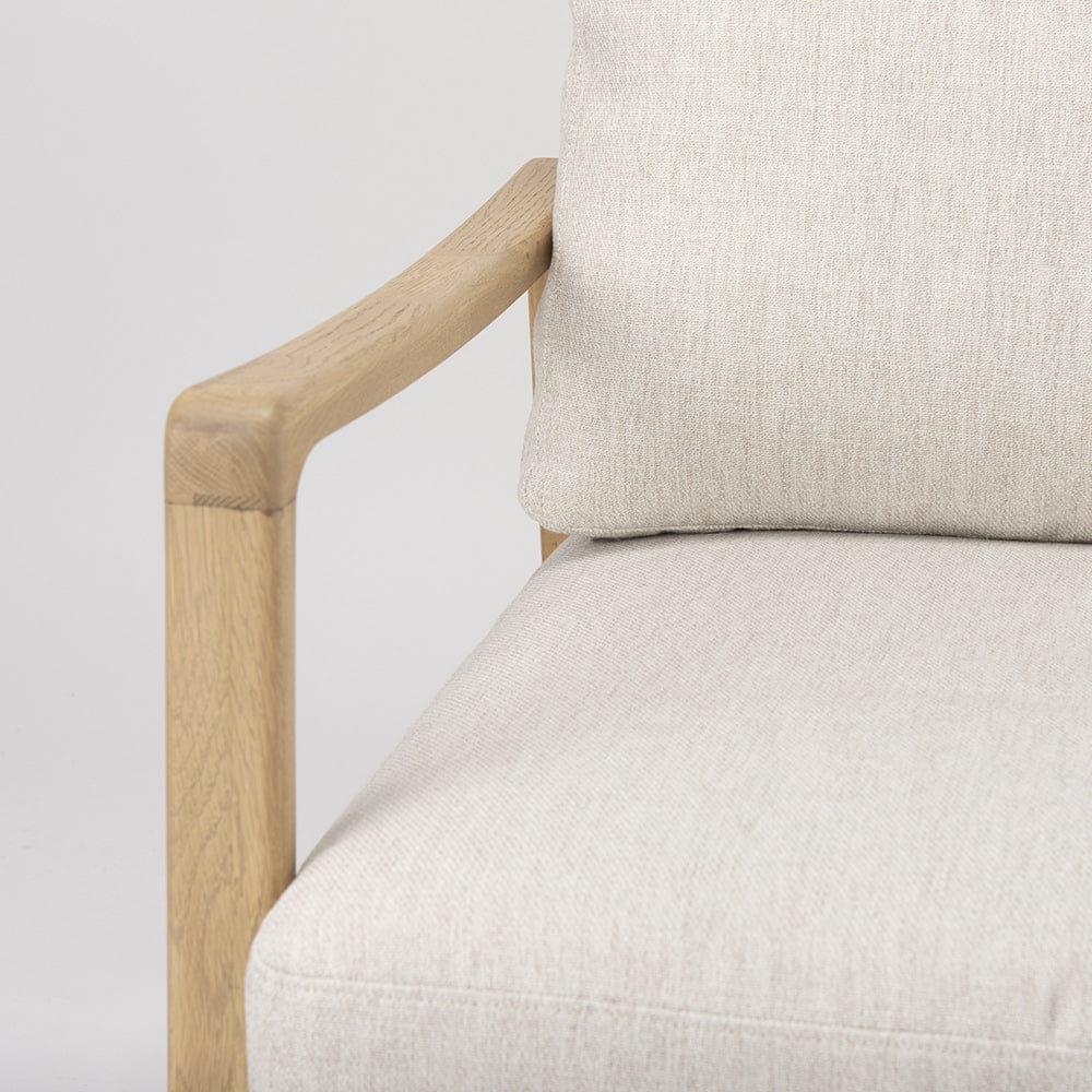 Mercana - Raeleigh 28.0L x 34.1W x 34.4H Cream Fabric W/Light Brown Wood Accent Chair - 69990 view 8