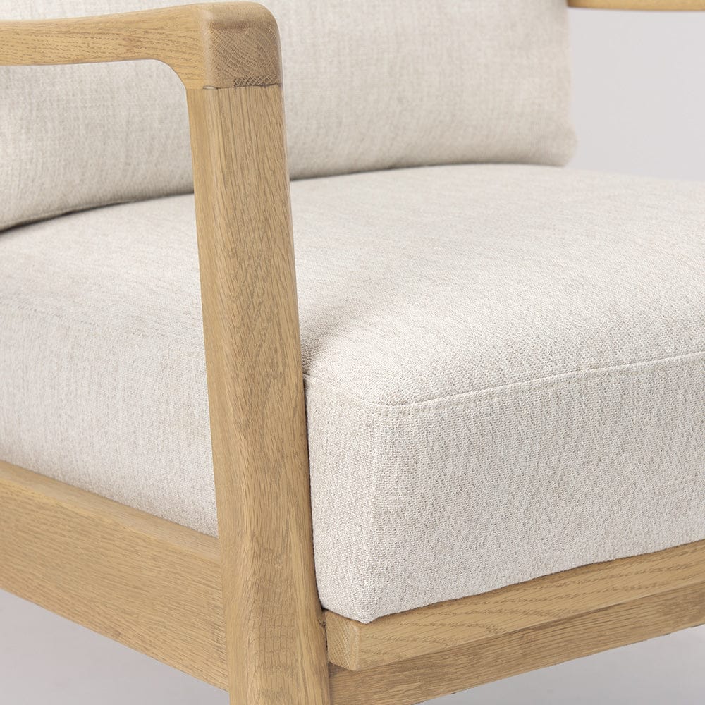 Mercana - Raeleigh 28.0L x 34.1W x 34.4H Cream Fabric W/Light Brown Wood Accent Chair - 69990 view 9