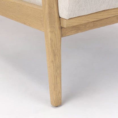Mercana - Raeleigh 28.0L x 34.1W x 34.4H Cream Fabric W/Light Brown Wood Accent Chair - 69990 view 10