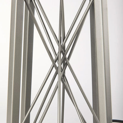 Mercana - Raen 28.5"H Gray Metal Octagonal Base w/Beige Shade Table Lamp - 68111 view 8