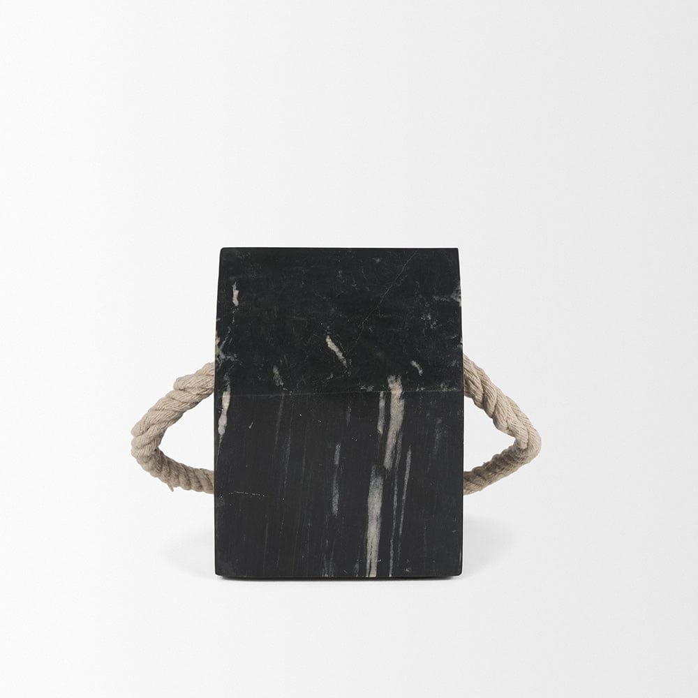 Mercana - Raena Black Marble House Door Stopper - 70703 view 2