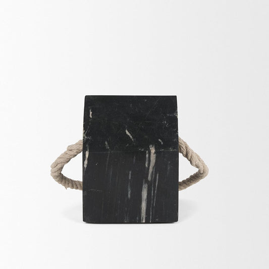 Mercana - Raena Black Marble House Door Stopper - 70703 view 2