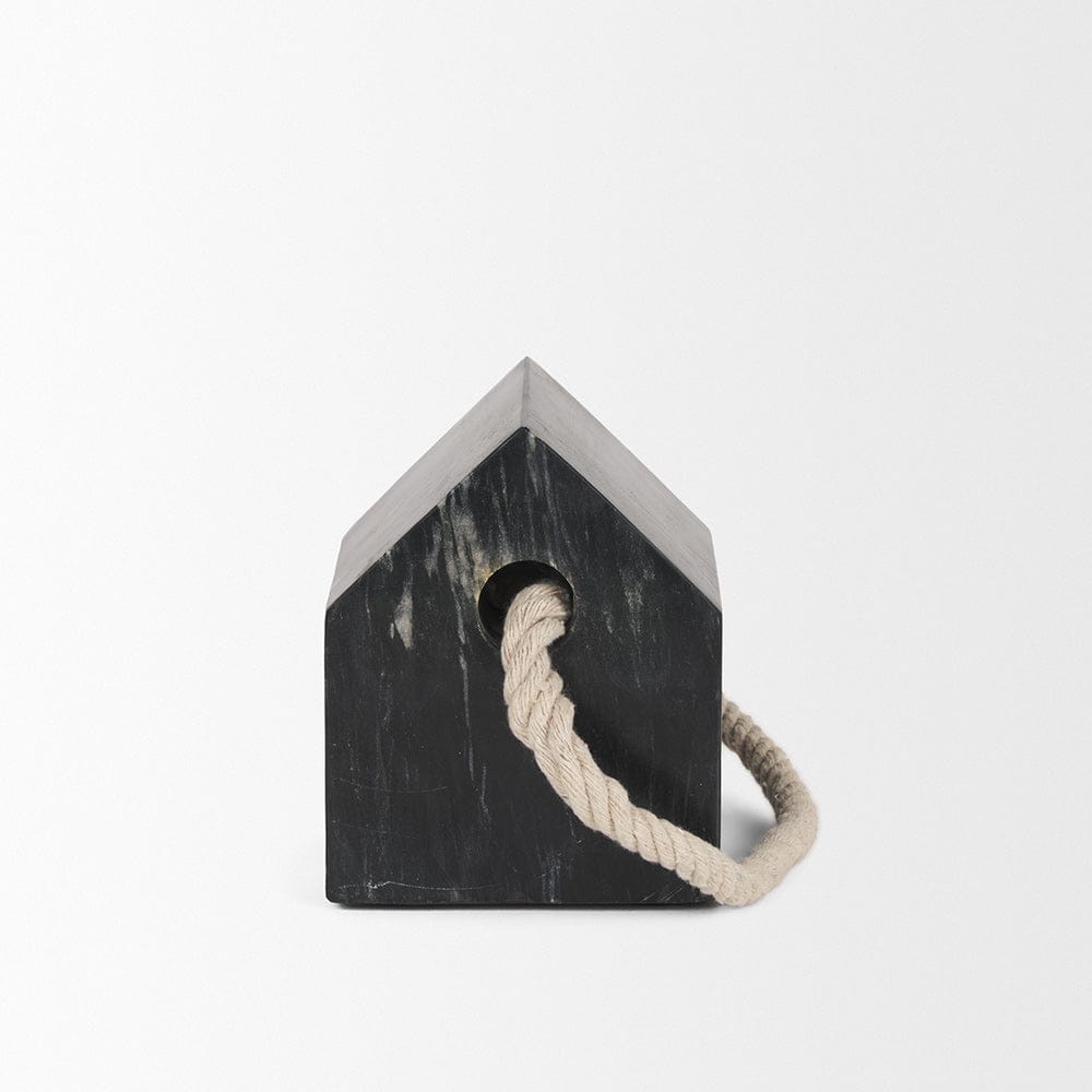 Mercana - Raena Black Marble House Door Stopper - 70703 view 3