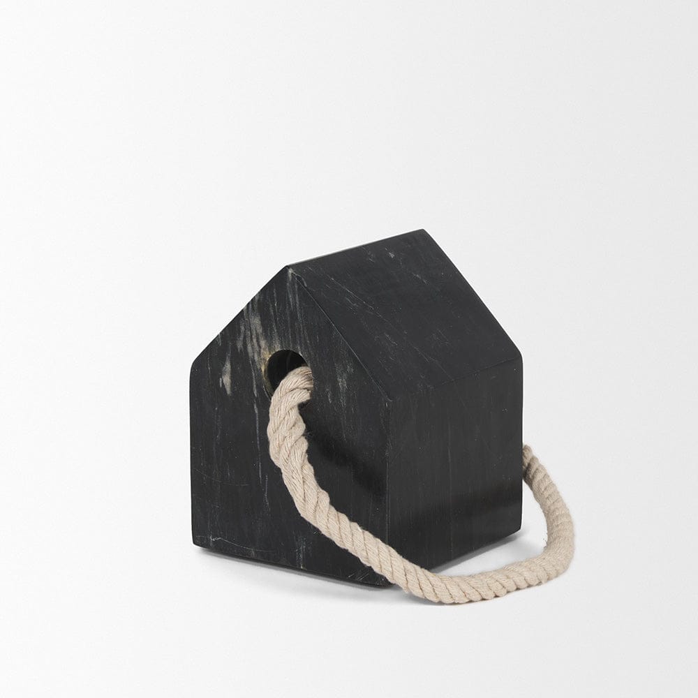 Mercana - Raena Black Marble House Door Stopper - 70703 view 4