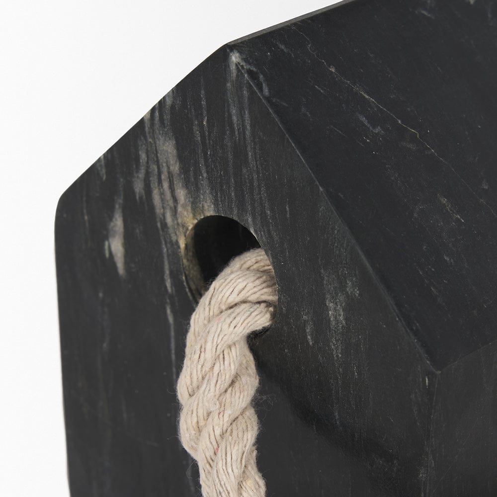 Mercana - Raena Black Marble House Door Stopper - 70703 view 6