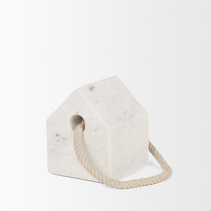 Mercana - Raena White Marble House Door Stopper - 70702 view 4