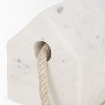 Mercana - Raena White Marble House Door Stopper - 70702 view 6