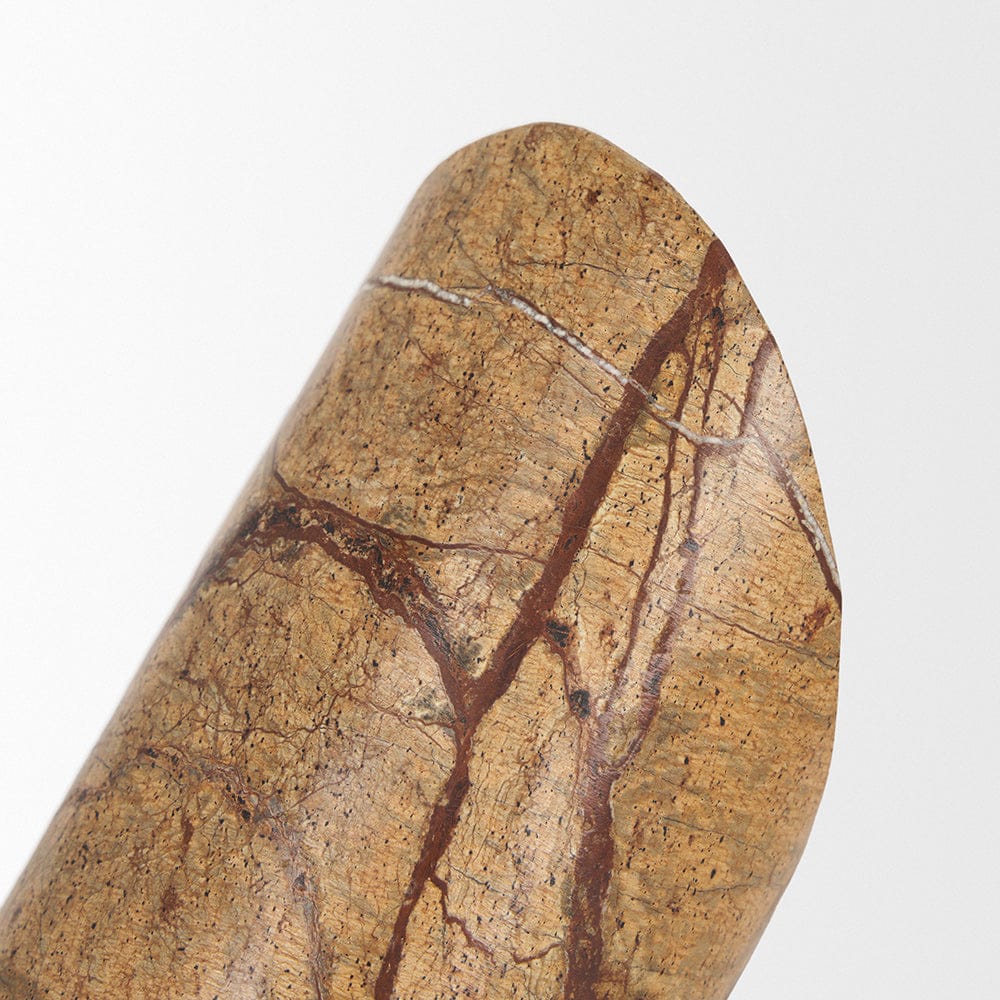 Mercana - Rahima Brown Forest Marble Angled Bookends - 70701 view 6