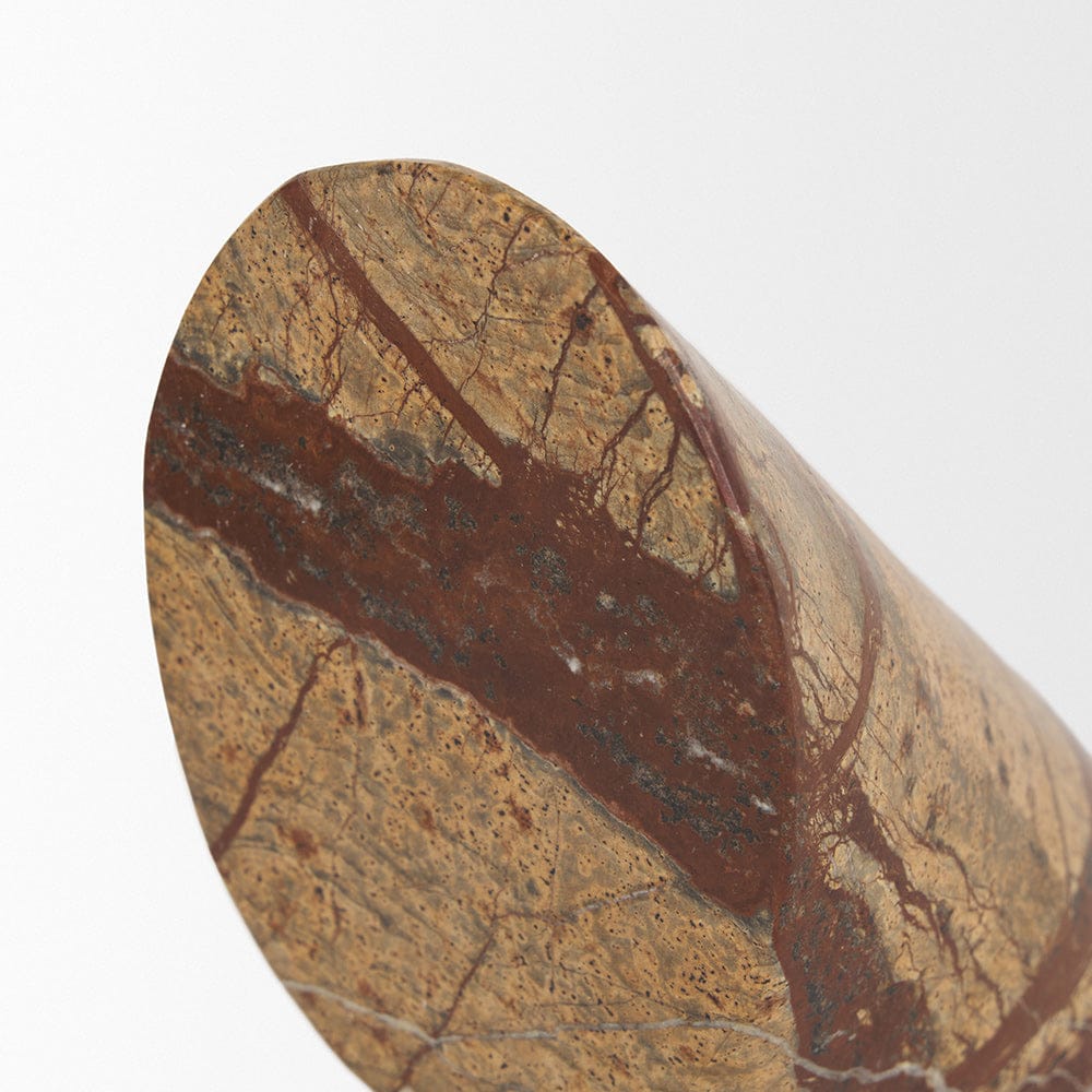 Mercana - Rahima Brown Forest Marble Angled Bookends - 70701 view 7