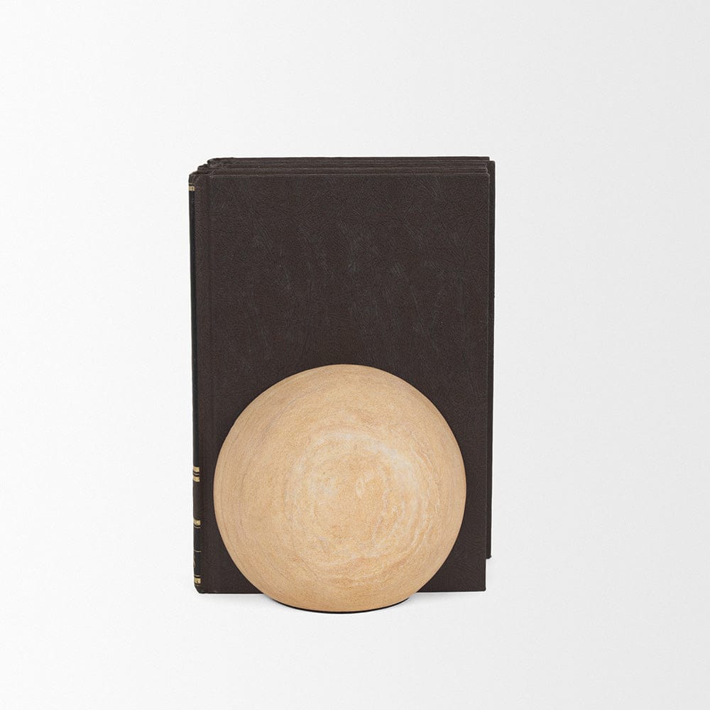 Mercana - Rahmi Sandstone Orb Bookends - 70700 view 3