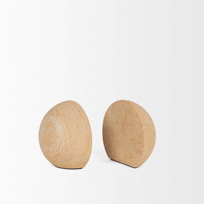 Mercana - Rahmi Sandstone Orb Bookends - 70700 view 4