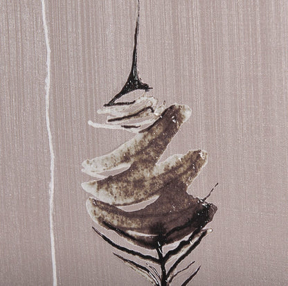 Mercana - Rain of Feather Warm Gray by Mercana Studio a Hand Embellished Textured Canvas - 102498-S view 6