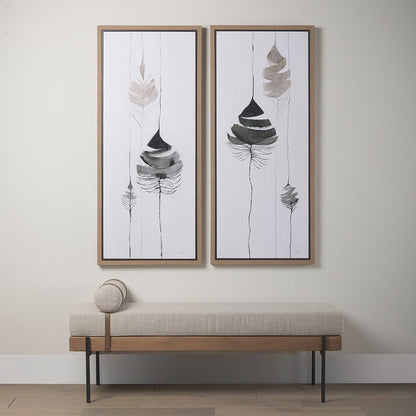 Mercana - Rain of Leaf I by Mercana Studio a Hand Embelished Textured Framed Canvas - 102246-FS view 10