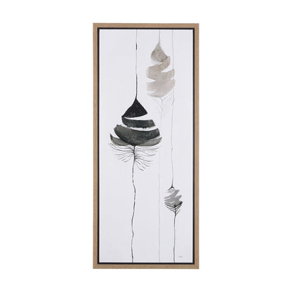 Mercana - Rain of Leaf II by Mercana Studio a Hand Embelished Textured Framed Canvas - 102247-FS view 1