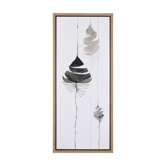Mercana - Rain of Leaf II by Mercana Studio a Hand Embelished Textured Framed Canvas - 102247-FS view 1