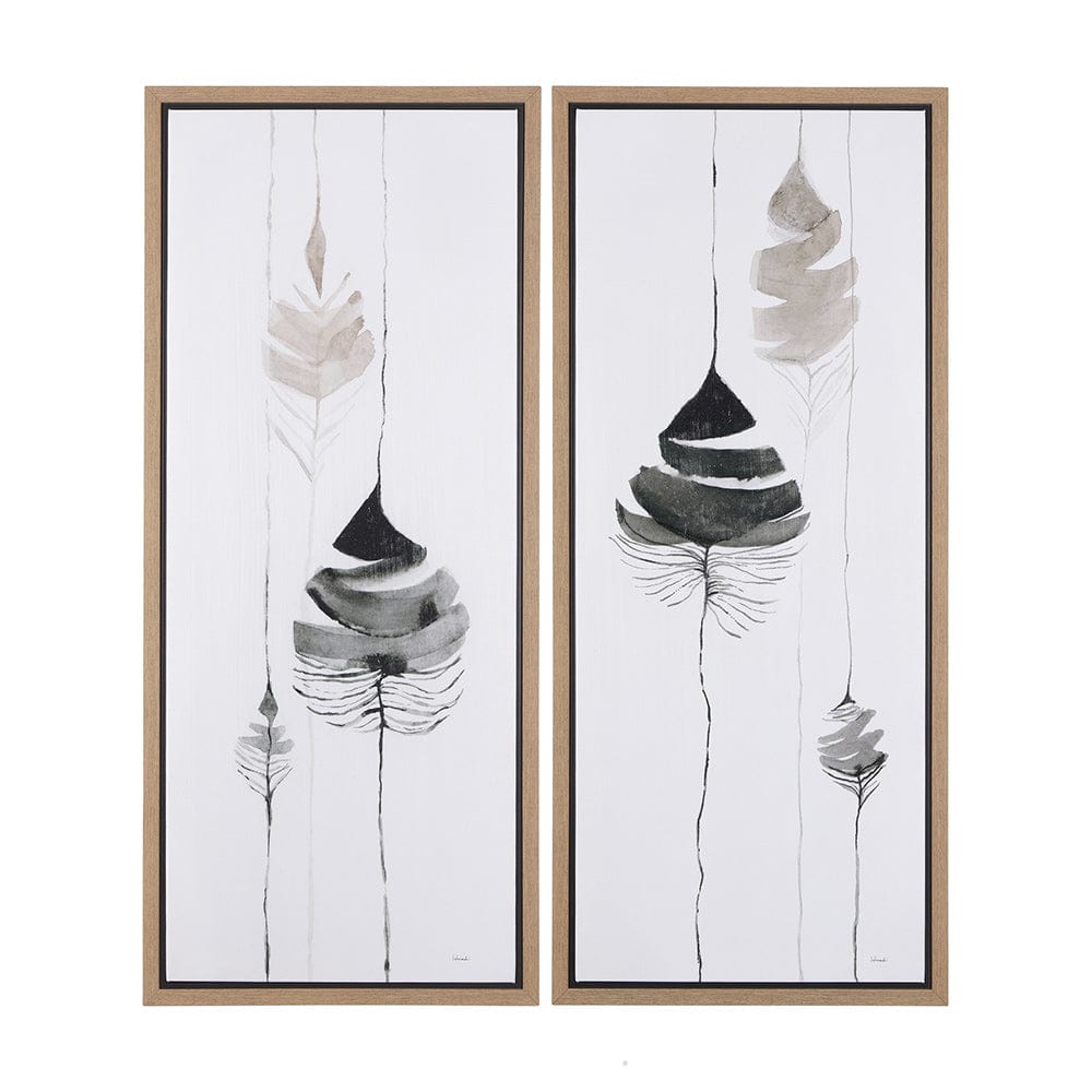 Mercana - Rain of Leaf II by Mercana Studio a Hand Embelished Textured Framed Canvas - 102247-FS view 9