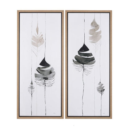 Mercana - Rain of Leaf II by Mercana Studio a Hand Embelished Textured Framed Canvas - 102247-FS view 9