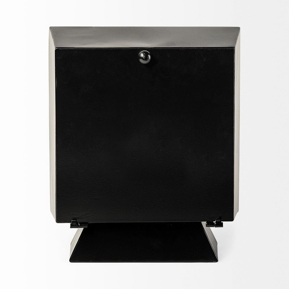 Mercana - Ralph I Black Metal Square Table Clock - 68736 view 5