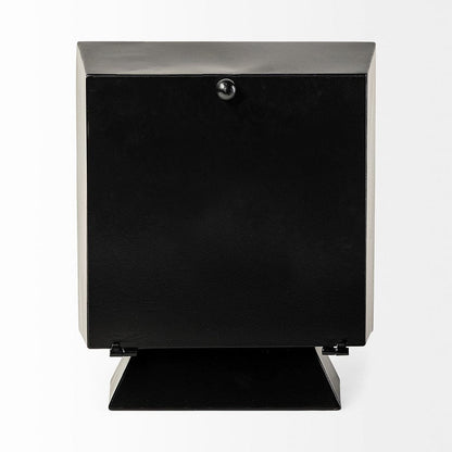 Mercana - Ralph I Black Metal Square Table Clock - 68736 view 5