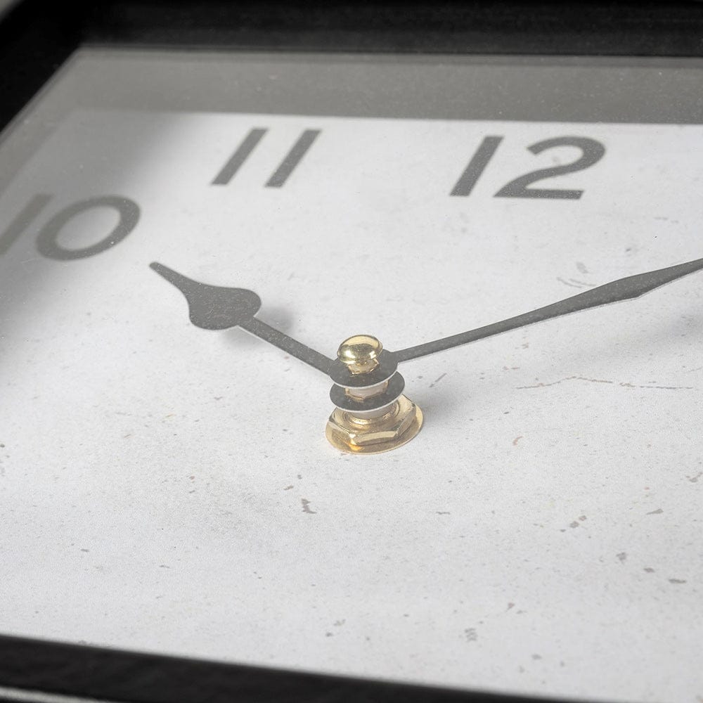 Mercana - Ralph I Black Metal Square Table Clock - 68736 view 8
