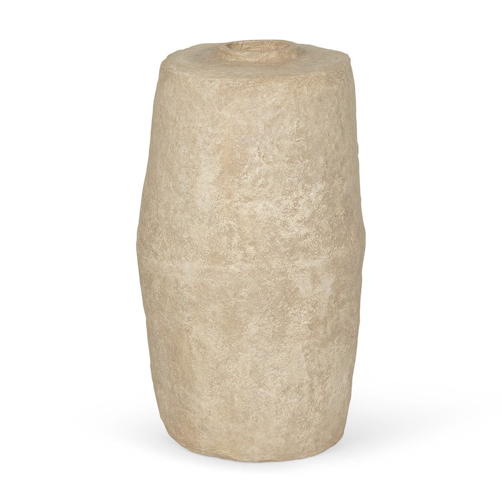 Mercana - Rama Large Beige Paper Mache Floor Vase - 70201 view 1
