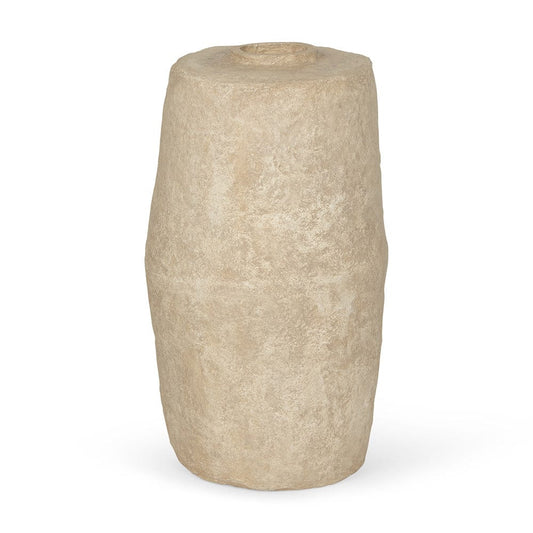 Mercana - Rama Large Beige Paper Mache Floor Vase - 70201 view 1