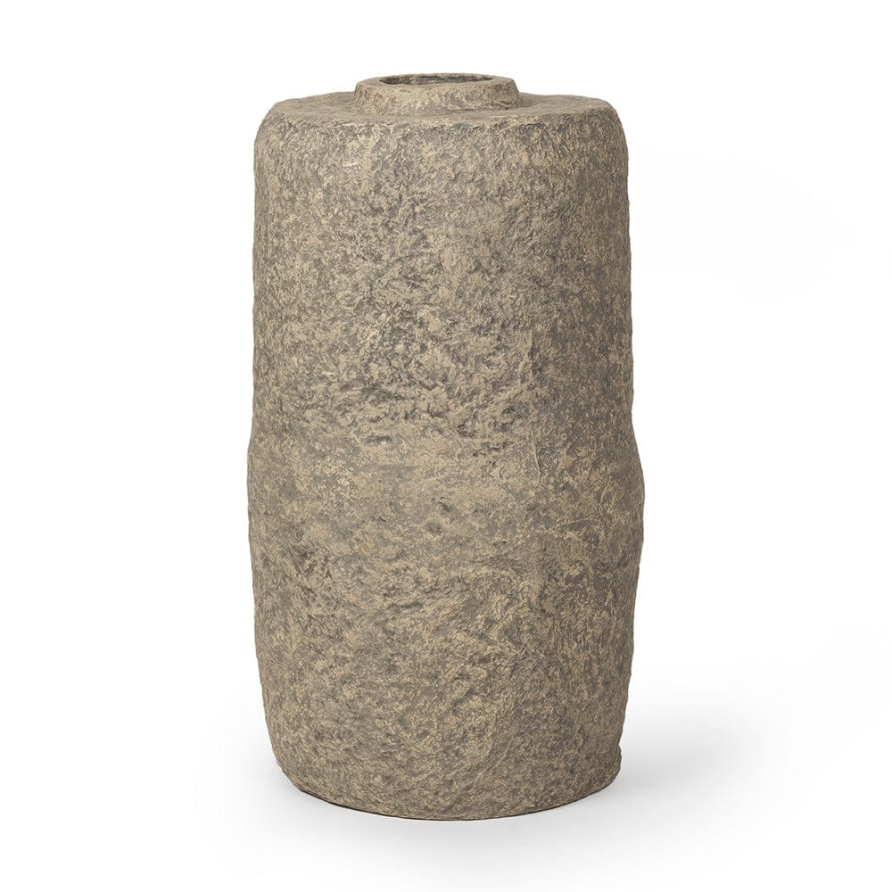 Mercana - Rama Large Gray Paper Mache Floor Vase - 70203_CLOSEOUT view 1